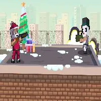 Xmas Rooftop Battles - Game Nora